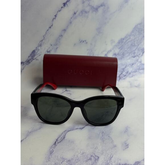 NEW Gucci GG1866SK Black Striped Arm Oversized Sunglasses main image 8